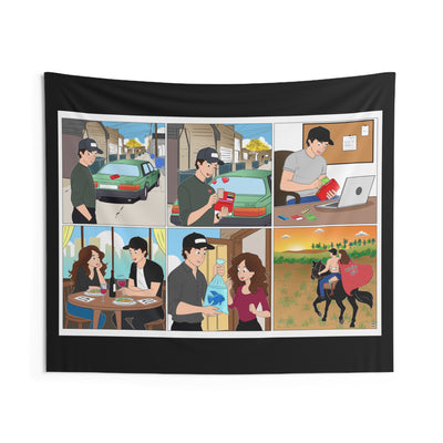 Wallet Girl ~ Wall Tapestry