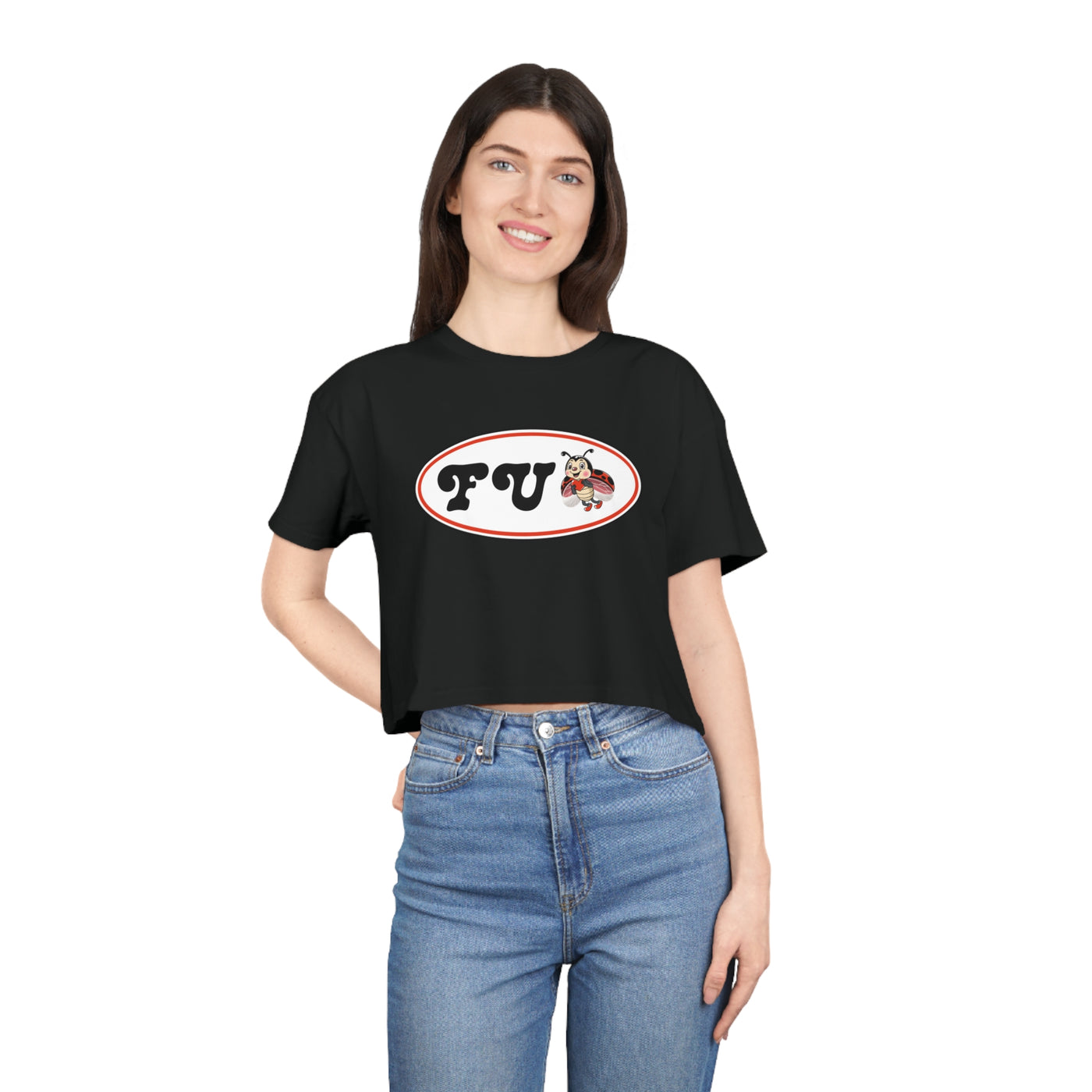 FU Ladybug ~ Women's Crop Tee