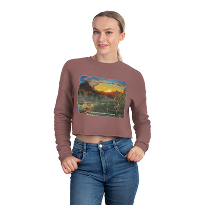 The Jerk ~ Women's Cropped Sweatshirt