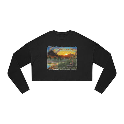 The Jerk ~ Women's Cropped Sweatshirt