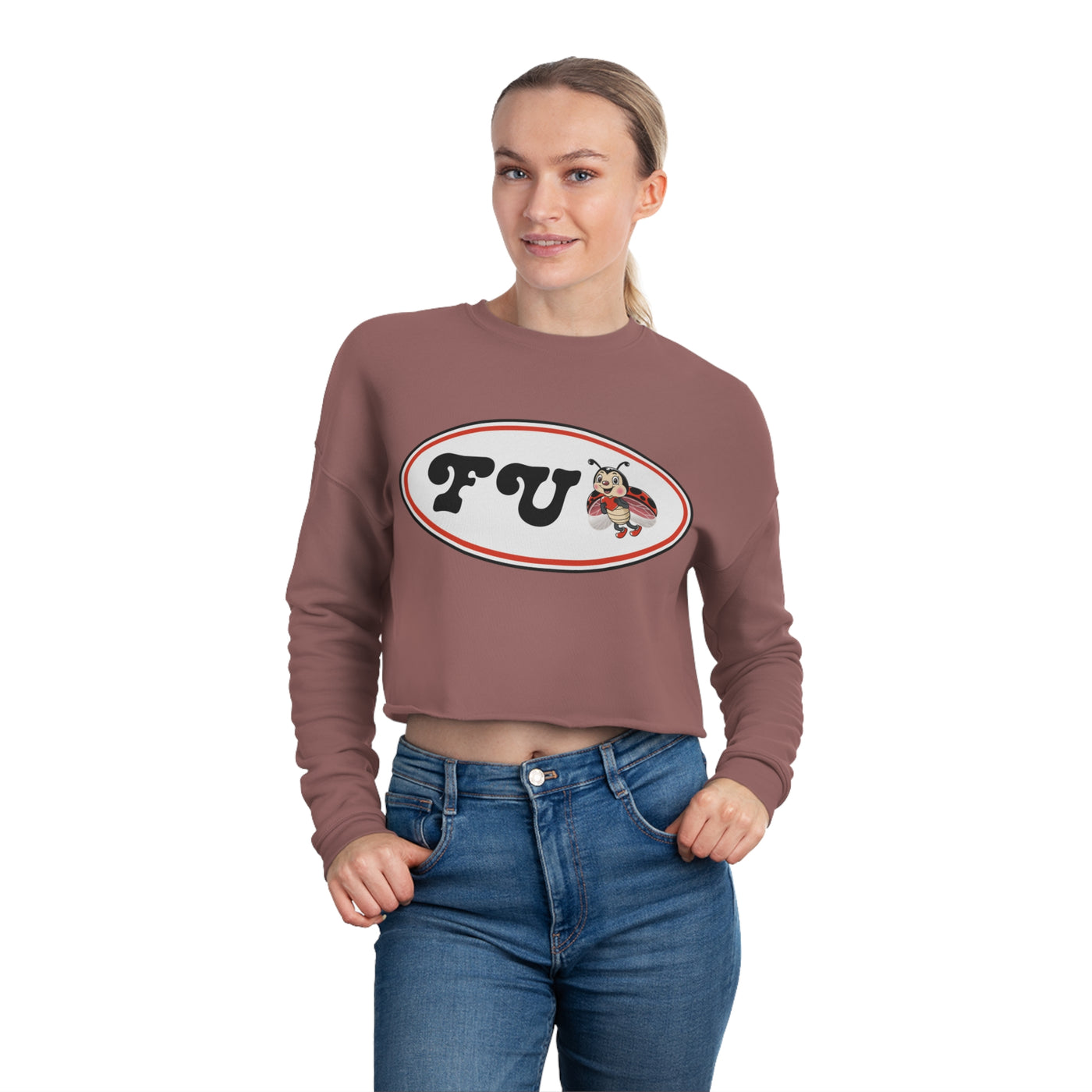 FU Ladybug ~ Women's Cropped Sweatshirt