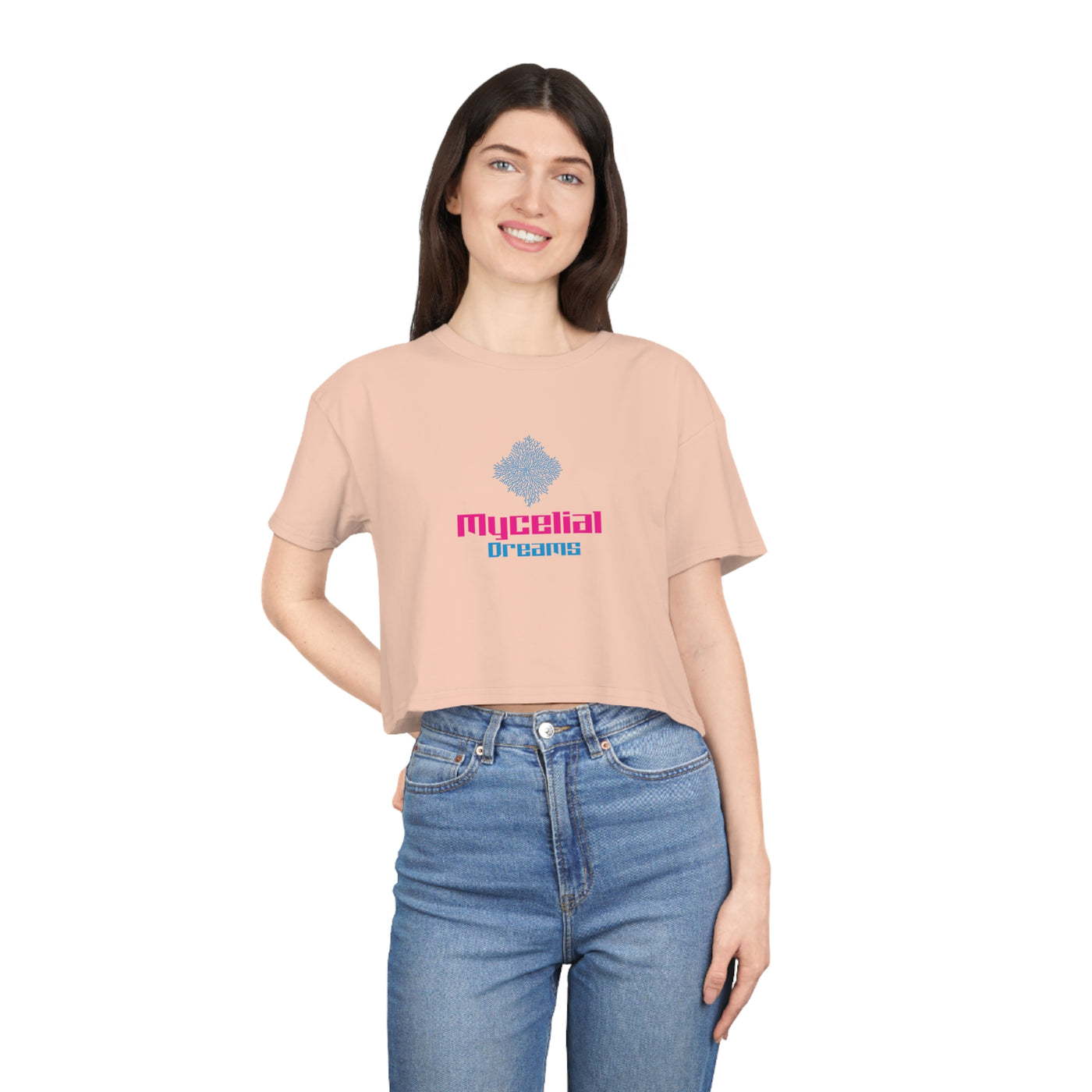 Mycelial Dream ~ Women's Crop Tee