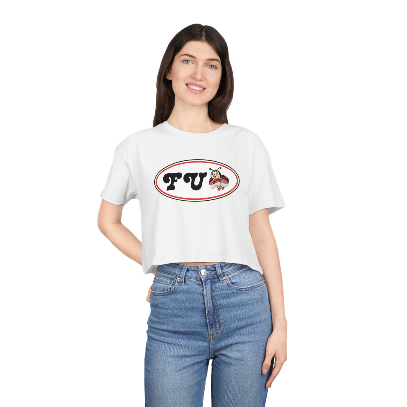 FU Ladybug ~ Women's Crop Tee